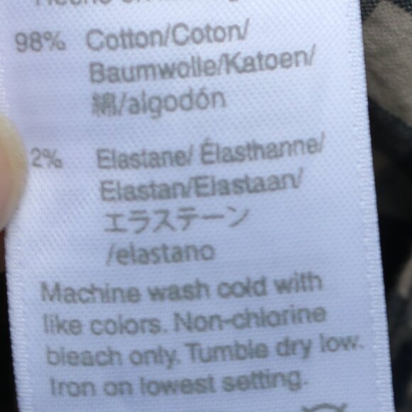 J Crew Blue Cream Gingham Check Flex Washed Slim Stretch Cotton Classic Shirt XL - Picture 4 of 4